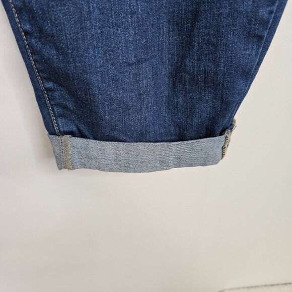 NYDJ ANABELLE Skinny Boyfriend Jeans Cuffed MEDIUM WASH BLUE size 16W High Rise - Picture 5 of 9